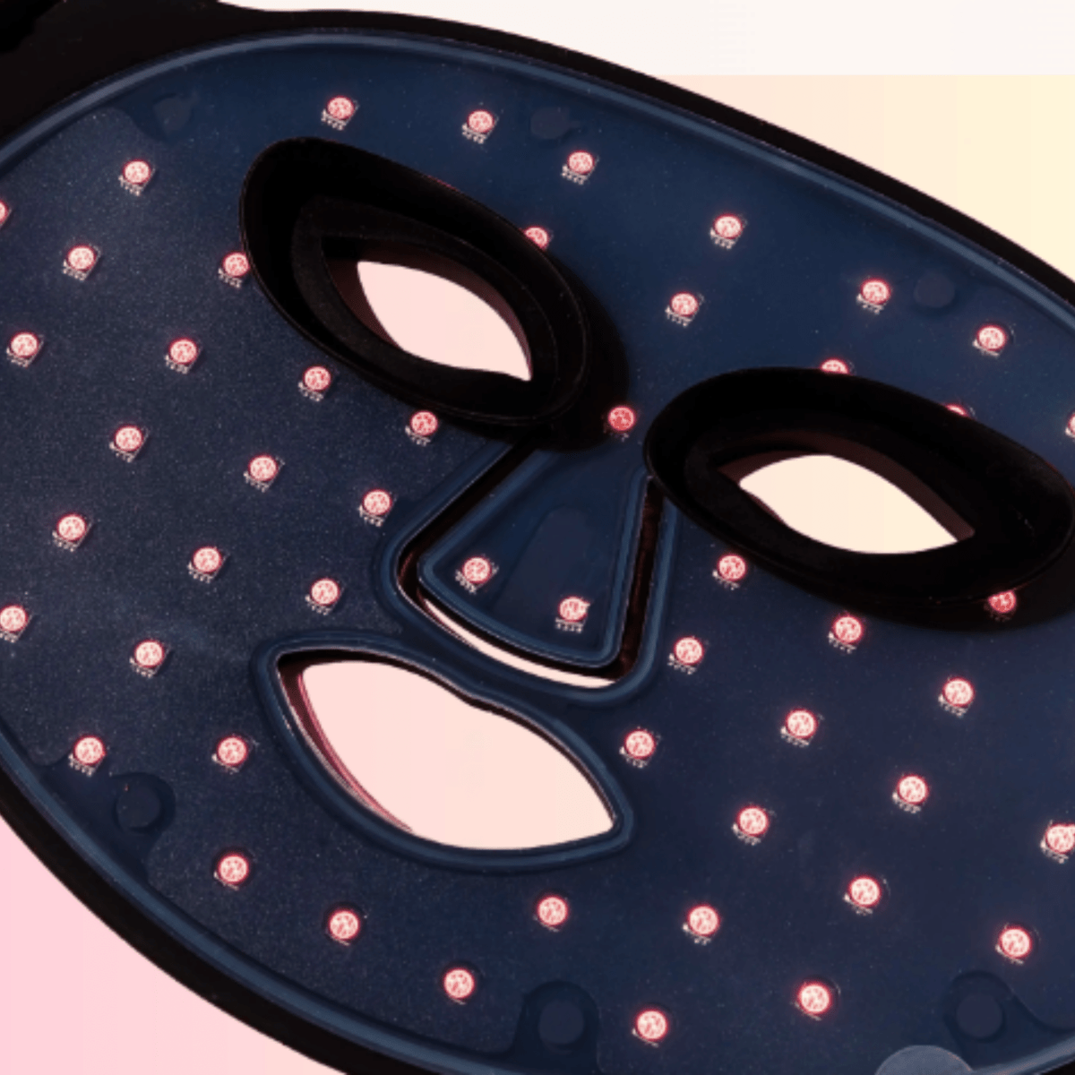 Close up image of the inside of the Infrared LED therapy mask